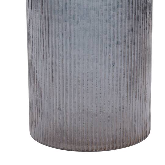 Set of 3 Clear Glass Traditional Candle Holder, 5", 7", 9"